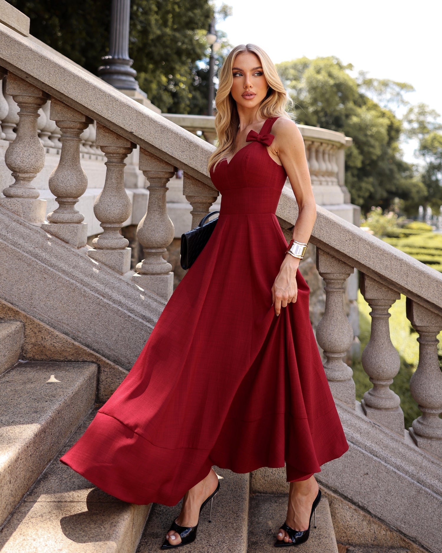 Burgundy Dress